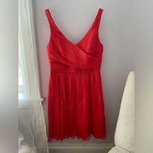Coral J Crew cocktail dress